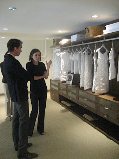 California Closet designer Carolyn Musher walks me through the showroom.