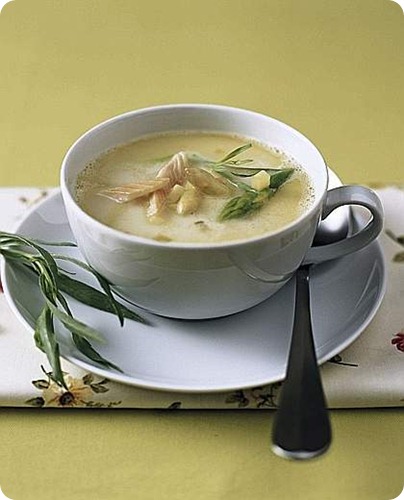 Zuppa di asparagi e trota salmonata Zuppa di asparagi e trota salmonata