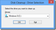Disk Cleanup Windows 8 Drive Selection Screen disk cleanup windows 8