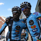 Two riders from Marco Polo Cycling Donckers Koffie, Estifanos Gebresilassie from Ethiopia and Daniel Abraham from Eritrea. (photo: Remko Kramer)