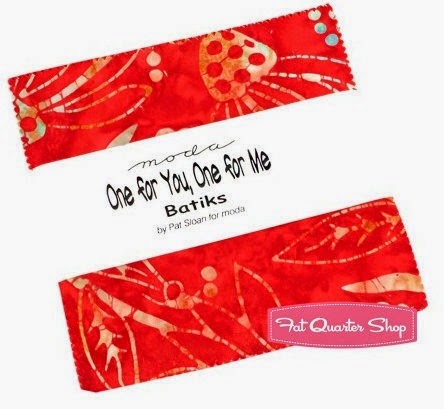 One for You, One for Me Charm Pack by Pat Sloan for moda at the Fat Quarter Shop