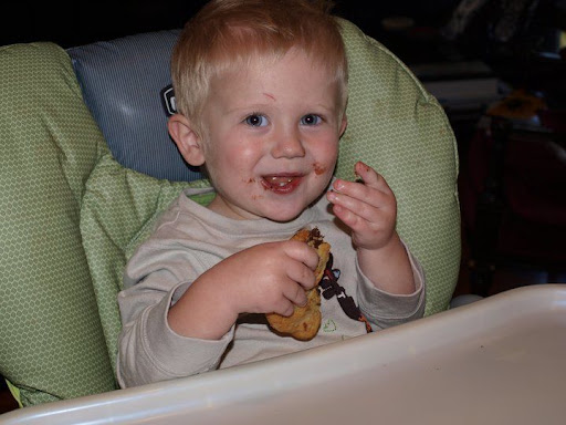Tristan seems to approve of Chef Amanda's Cookies!!!