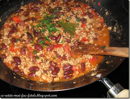 Chili con carne - fierbem 30min Chili con carne - fierbem 30min