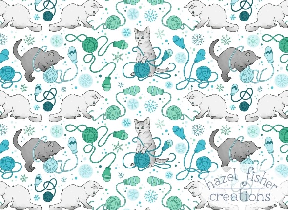 2014 December 06 Kittens with Mittens line drawing 2 2014 December 06 Kittens with Mittens line drawing 2