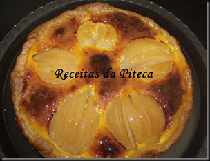 Tarte cremosa de pêra