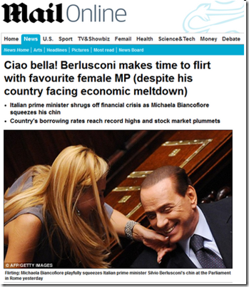 Mail Online critica Berlusconi Mail Online critica Berlusconi