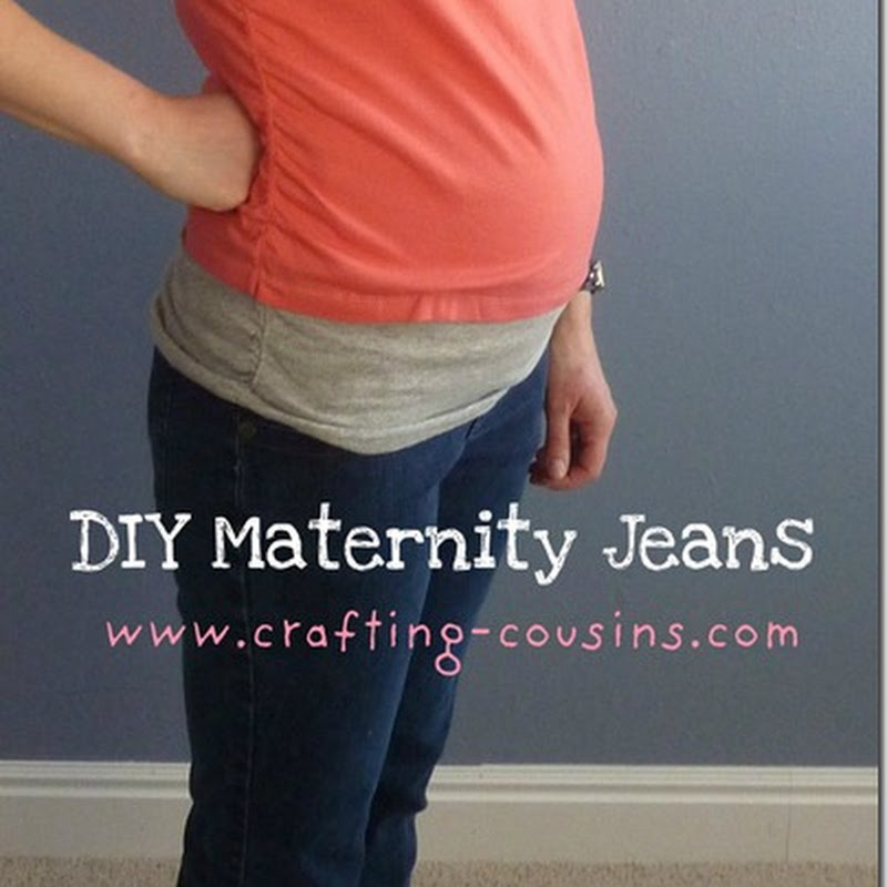 Crafty Cousins: Sew Your Own Maternity Jeans