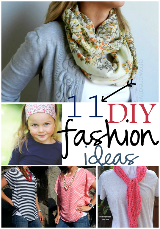11 DIY Fashion Ideas at GingerSnapCrafts.com #linkparty #features #DIY #fashion