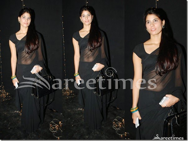 Black_Plain_Georgette_Saree Black_Plain_Georgette_Saree