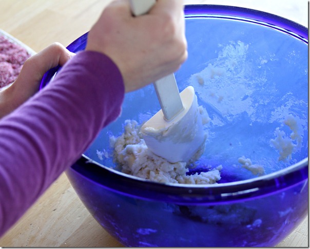 Kristi mixing vanilla