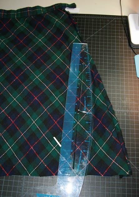 wool plaid skirt refashion sew a straight line-2-2 wool plaid skirt refashion sew a straight line-2-2