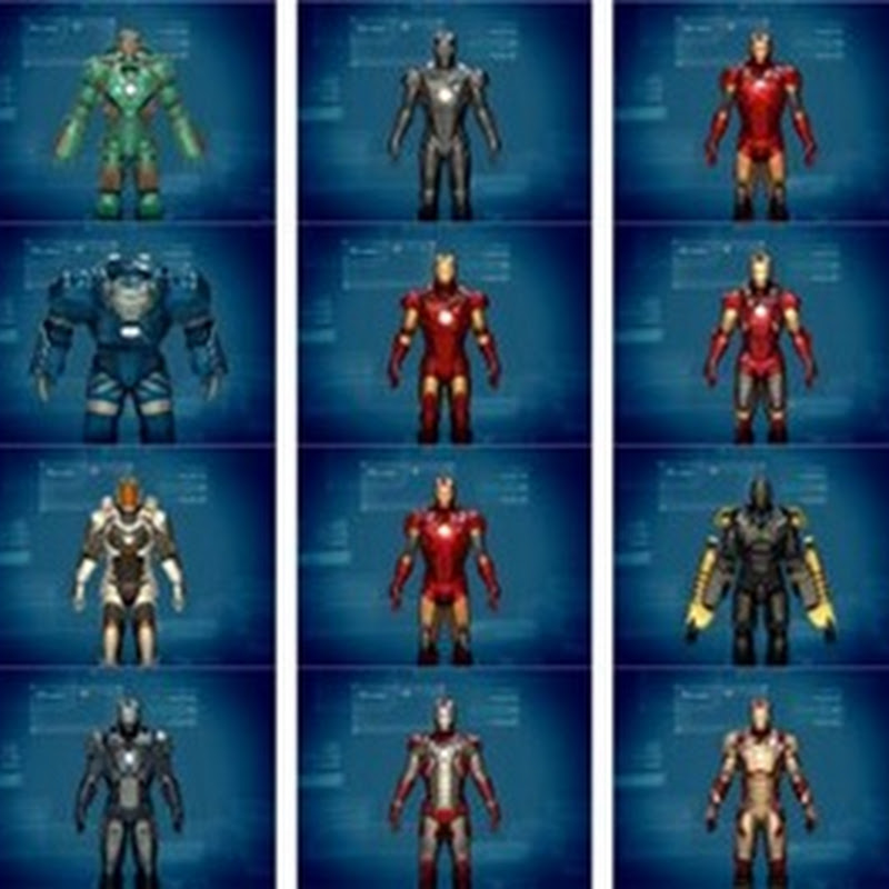 Im offiziellen Iron Man 3 Spiel gibt es 18 Rüstungen. Können Sie diese benennen?