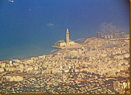 Casablanca mosque from the air