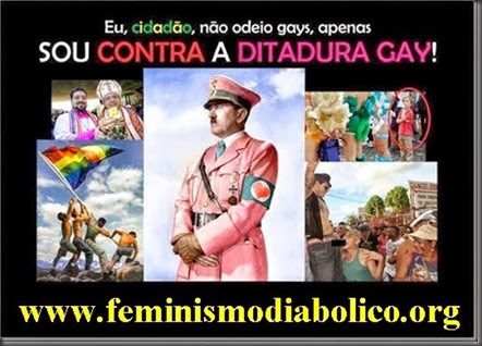 DITADURA GAY BANNER DO SITE FEMINISMO DIABOLICO DITADURA GAY BANNER DO SITE FEMINISMO DIABOLICO