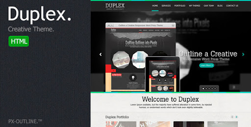 Duplex Creative HTML Template. - Creative Site Templates