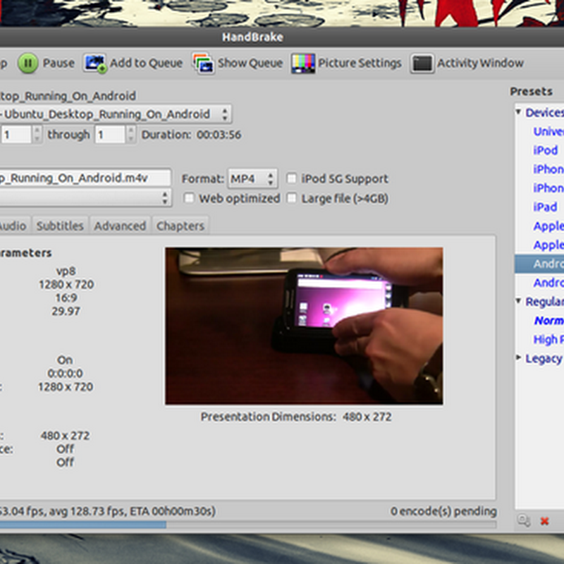 HandBrake محول فيديو ممتاز لأوبونتو HandBrake محول فيديو ممتاز لأوبونتو