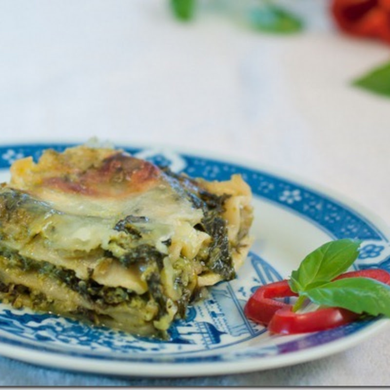 Pesto Kale Lasagna