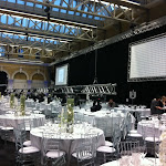 Day 2, tables are in and we are still busy with lighting. Day 2, tables are in and we are still busy with lighting.