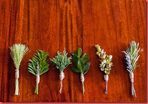 Southern-wedding-herb-boutonnieres1