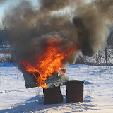"Couch Burning, Christmas Eve" - copyright James Gill