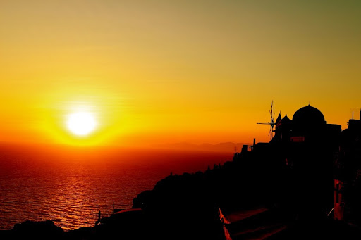 The picturesque views from Oia.