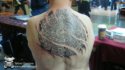 aztec tattoo designs. AZTEC CALENDAR TATTOO Aztec