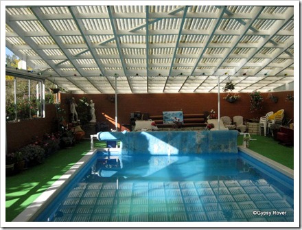 Val's indoor swimming pool.