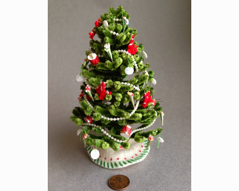 Dollhouse Miniature Handmade Decorated Christmas Tree 112 Scale eBay
