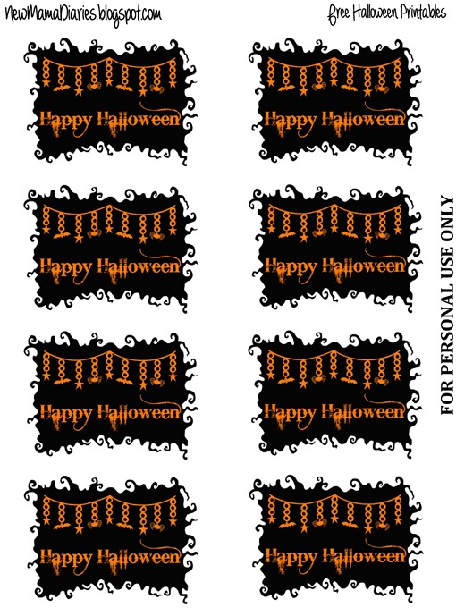 Happy Halloween Printables > Free from NewMamaDiaries.blogspot.com