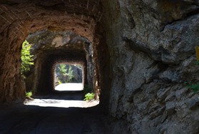 double tunnel on the Iron Mountain Road