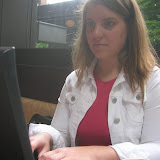 Debbie Surfs the Web at a Coffee Shop