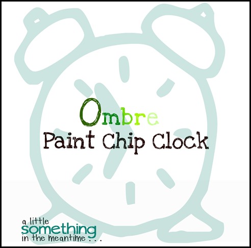 Ombre Paint Chip Clock Graphic Banner Ombre Paint Chip Clock Graphic Banner