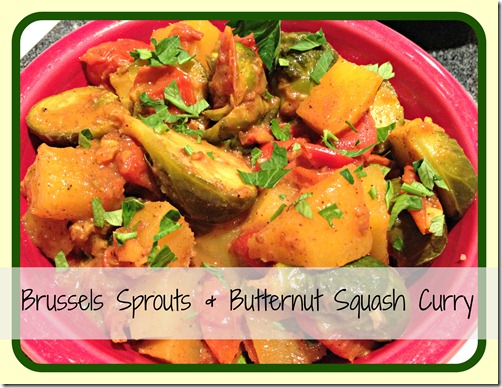 sprouts & squash curry