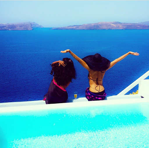 PHOTOS: Sylvia Nduka And Ene Maya's Vacation in Santorini Greece 9