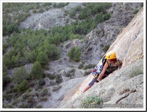 Via Todos los Santos 150m 6a (La Pancha, Redovan) (Isra) 0280 Via Todos los Santos 150m 6a (La Pancha, Redovan) (Isra) 0280