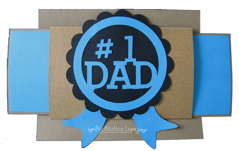 #1 Dad card - Tutorial Jardin de Ideas - Retos Abby - Ruthie Lopez 3