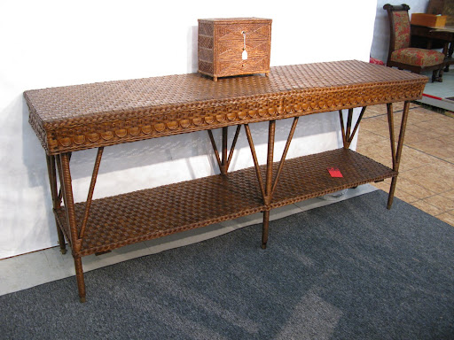 This is a beautifully constructed and extra long console that caught Martha's eye.