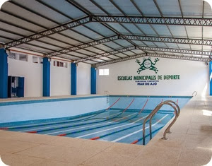 El nuevo natatorio climatizado del Club Social y Deportivo Mar de Ajó cuenta con una medida de 25 x 12 metros