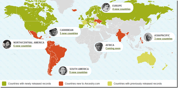 Ancestry.com releases new international collections