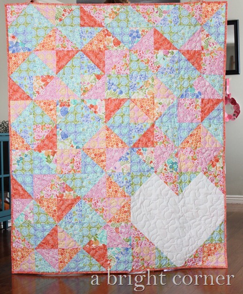 Sweet Talk quilt pattern using Honey Honey by Moda