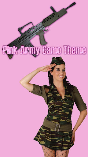 GO SMS PRO Pink Army Camo
