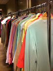 Hmmm... do you think Martha would mind if I just tried a few of these sweater sets on? Just want to figure out my colors.