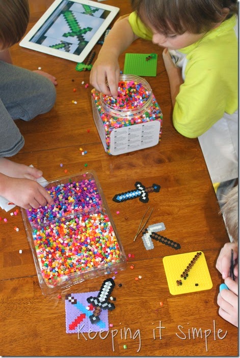 Minecraft-melty-beads #kidscraft #minecraft (3)