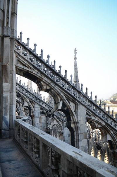 Milan Duomo climb4