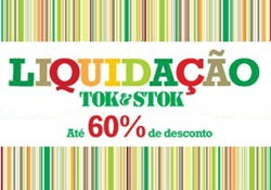 Tok & Stok realiza Liquidação com até 60% OFF.