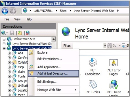 Lync How To - IIS add Lync How To - IIS add