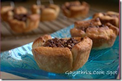 Crumbled Nutella Paneer Cups