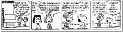 Peanuts 1975-06-24 - Snoopy as an airplane mechanic