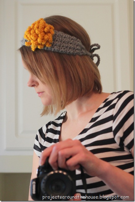 yellow and gray crochet headband earwarmer yellow and gray crochet headband earwarmer
