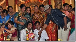 K.Bhagyaraj at Tamil Actor Mirchi Shiva and Priya Wedding Photos